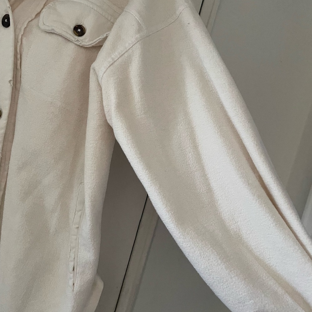 Free People Cream Button-Up Jacket - Picture 4 of 9